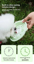 3-in-1 Collapsible Silicone Dog Bowl | Slow Feeder, Strong Suction & Travel Hook cj us