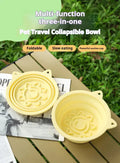 3-in-1 Collapsible Silicone Dog Bowl | Slow Feeder, Strong Suction & Travel Hook cj us